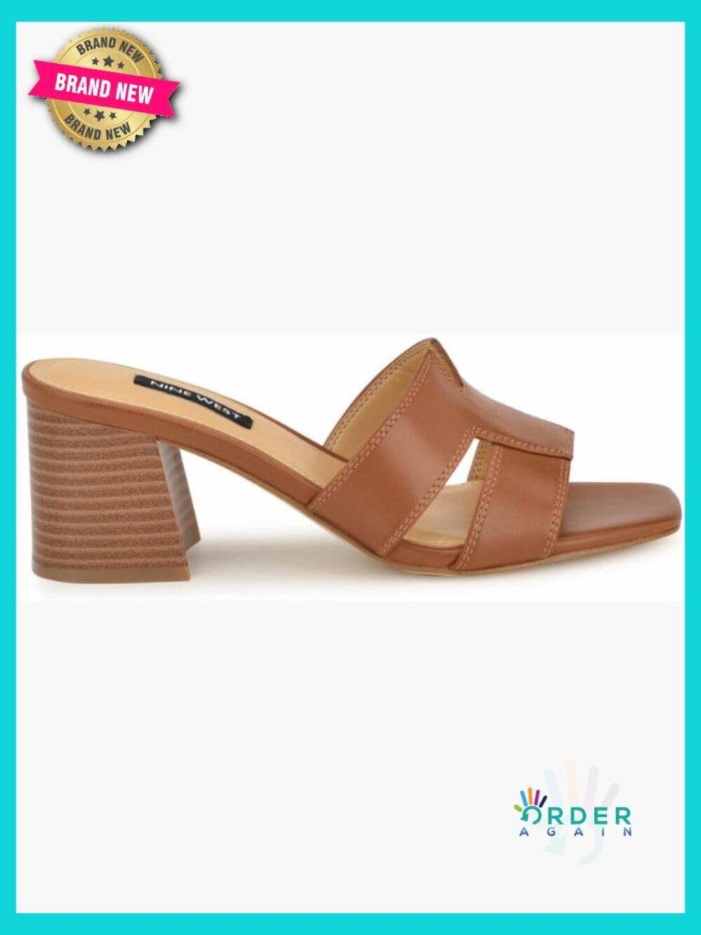 Block Heel Square Toe Slide Sandals Lightweight Dressy Evening
